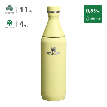 Термобутылка STANLEY ALL DAY SLIM BOTTLE 0,59L (10-12893-0017) желтая