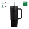 Термокружка STANLEY QUENCHER H2.0 0,88L (10-11912-080) с трубочкой, черная